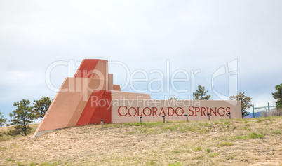 Colorado Springs roadside sign