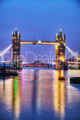 Tower bridge in London, Great Britain