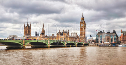 London with the Clock Tower and Houses of Parliament