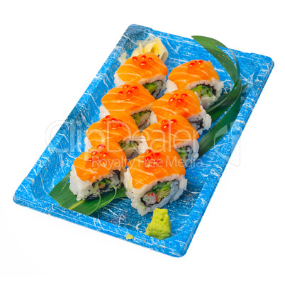 take away sushi express on plastic tray