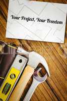 Your project, your freedom against white card