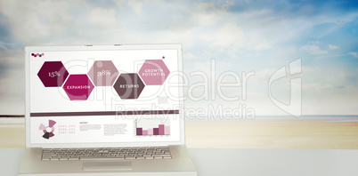 Composite image of business interface