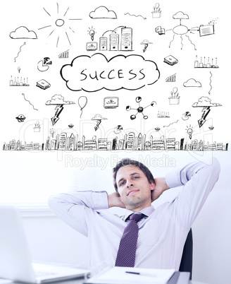 Composite image of success brainstorm