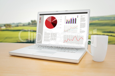 Composite image of business interface