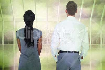 Composite image of wear view of business people