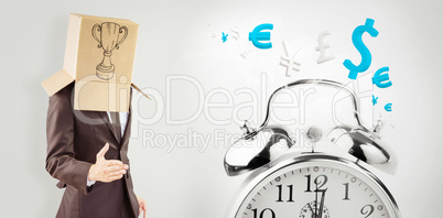 Composite image of anonymous businessman offering his hand