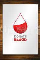 Composite image of blood donation