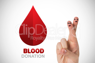 Composite image of blood donation