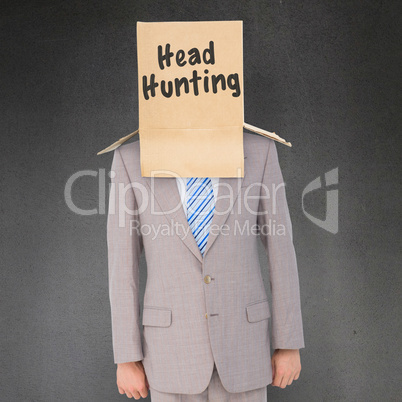 Composite image of anonymous businessman