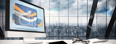 Composite image of computer screen