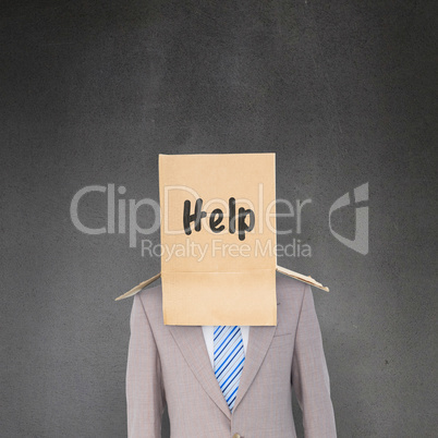 Composite image of anonymous businessman