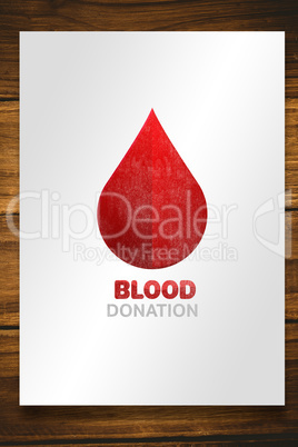 Composite image of blood donation