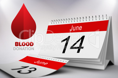 Composite image of blood donation