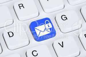 Verschlüsselte sichere E-Mail senden im Internet