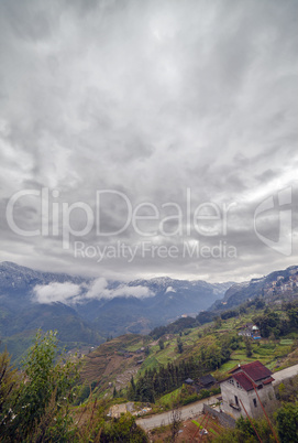 Rice field terraces. Sapa Vietnam