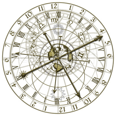 Metal Astronomical Clock