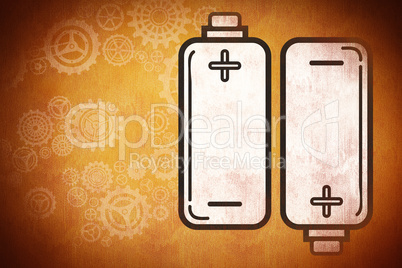 Composite image of batteries