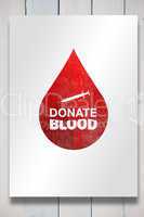 Composite image of donate blood