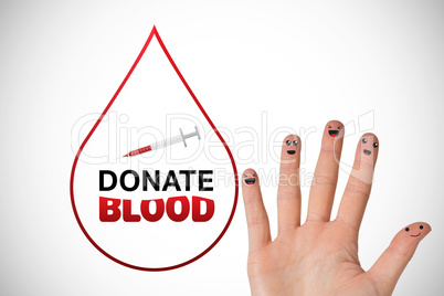 Composite image of donate blood