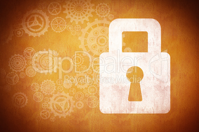 Composite image of lock