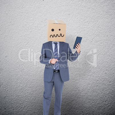 Composite image of anonymous businessman