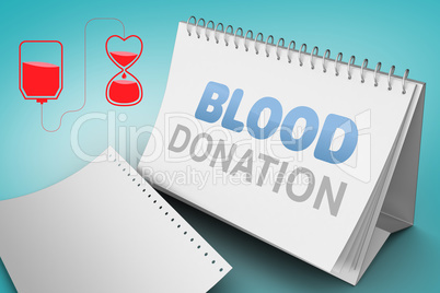 Composite image of blood donation