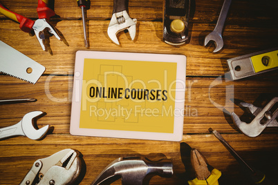 Online courses against blueprint