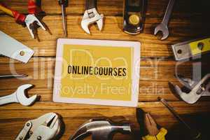 Online courses against blueprint