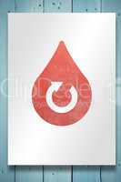 Composite image of donate blood graphic