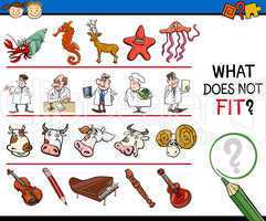 what does not fit game cartoon