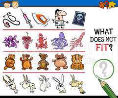 what does not fit cartoon game