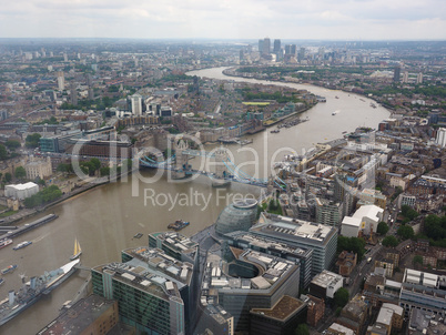 Aerial view of London