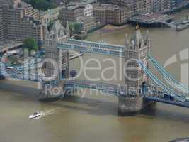 Aerial view of London