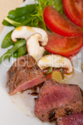 beef filet mignon grilled with vegetables