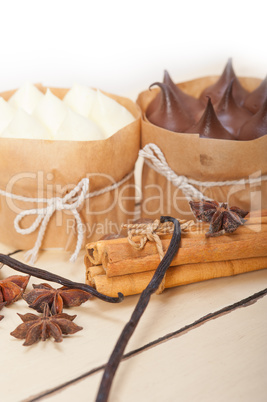 chocolate vanilla and spices cream cake dessert chocolate vanilla and spices cream cake dessert
