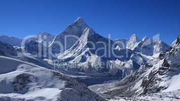 Ama Dablam after new snowfall