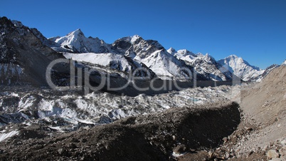 Khumbu Glacier, view from Gorak Shep
