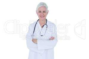 Smiling  doctor with stethoscope