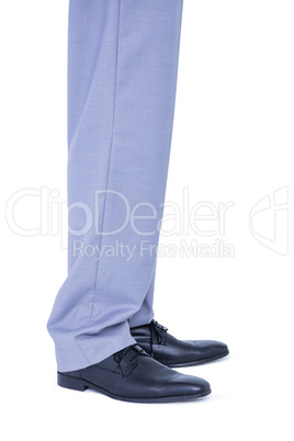 Close up view of businessman shoes