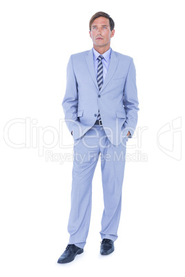 Standing businessman