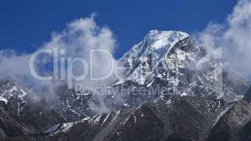 Peak of Hungchhi, high mountain on the Nepal-China border