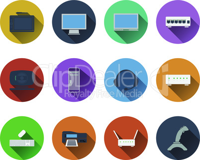 Set of computer icons