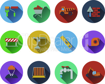 Set of construction icons