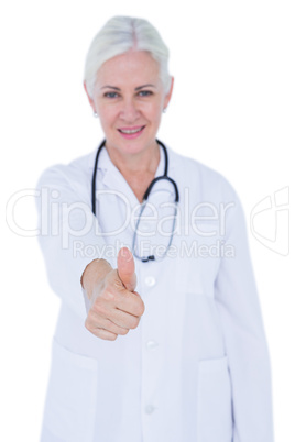 Smiling  doctor with stethoscope