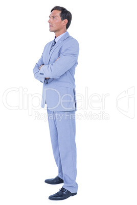 Standing businessman