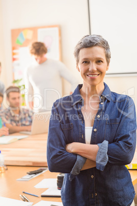 Creative businesswoman smiling at the camera