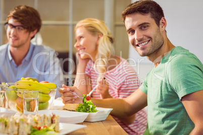 Business people having lunch