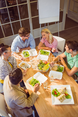 Business people having lunch