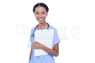 Smiling  doctor with stethoscope