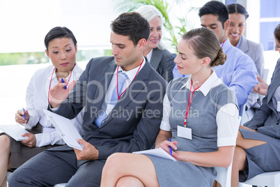 Business team during meeting